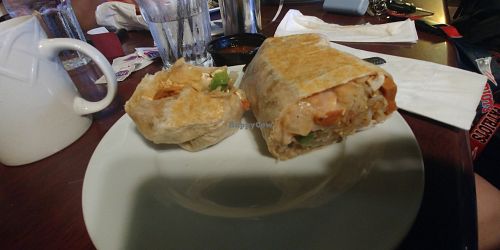 Sams breakfast burrito at Aunt Yese's Home Cooking in Garden Grove