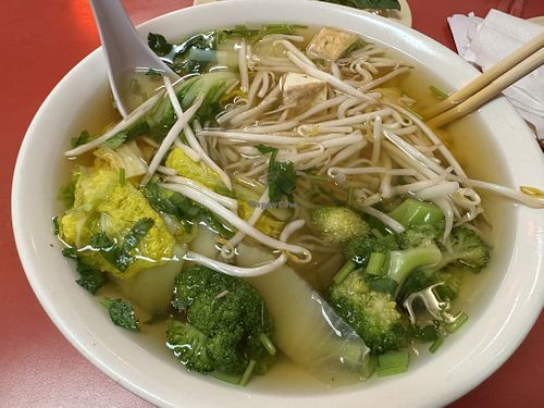 The tofu/veg soup  at Pho VN One in Beltsville