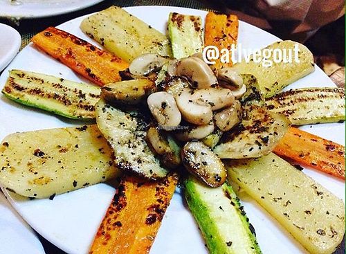 grilled veggies at Felfela in Cairo