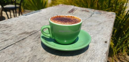 Almond cappacino at KYOsk Cafe in Ocean Grove