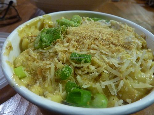 Creamy mac and cheese at The Very Good Butchers in Victoria