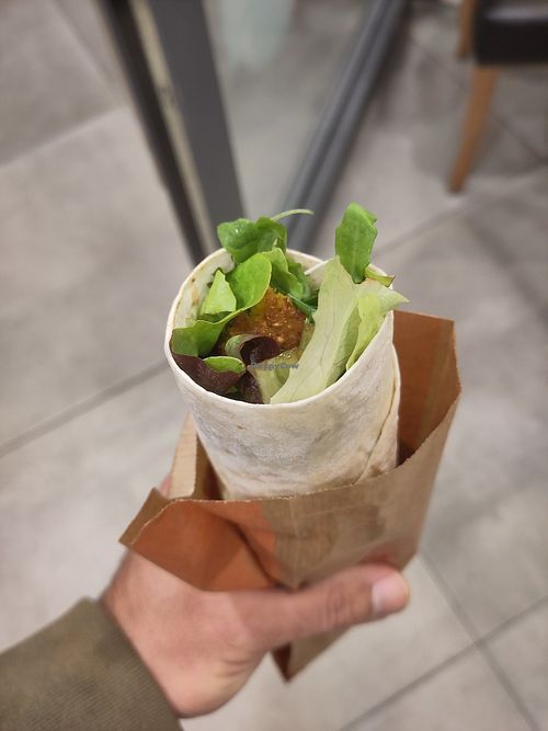 Falafel wrap at Cigköftem in Augsburg