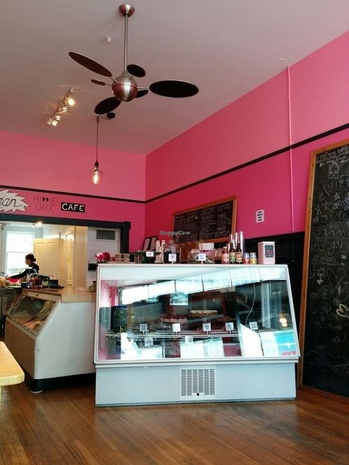 interior at Vegan Hippie-Chick Cafe in Victoria