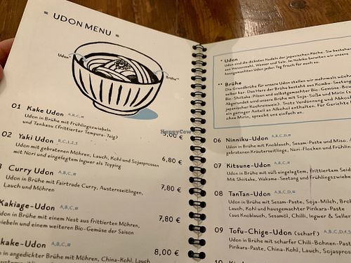 menu at Nobiko in Cologne