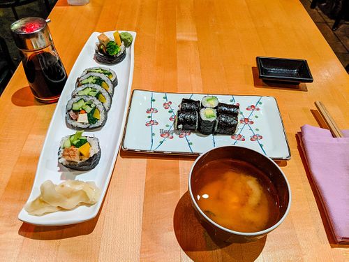 Vegan dishes at Kiku Shushi at Kiku Sushi in Berkeley