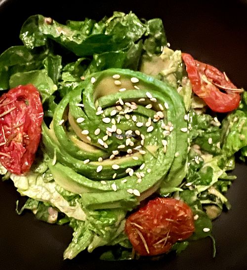 Beautiful fresh saladd  at Don Taco Tequila in San Miguel De Allende