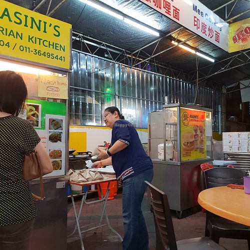 stall at Rasini's Vegetarian Kitchen - Restaurant 1998 in Penang
