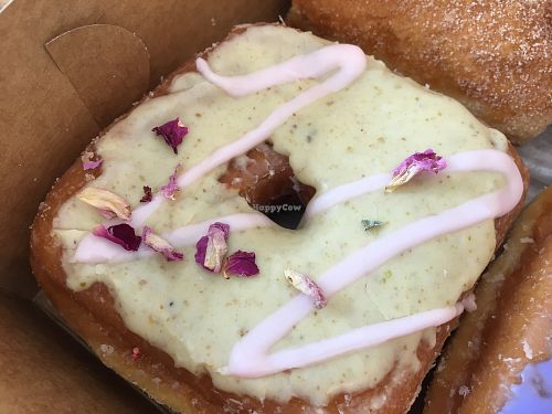 Rosewater Pistachio was interesting  at Valkyrie Doughnuts in Orlando