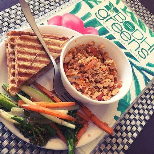 Tofu Scramble at Bodhi Greens in Dharamshala