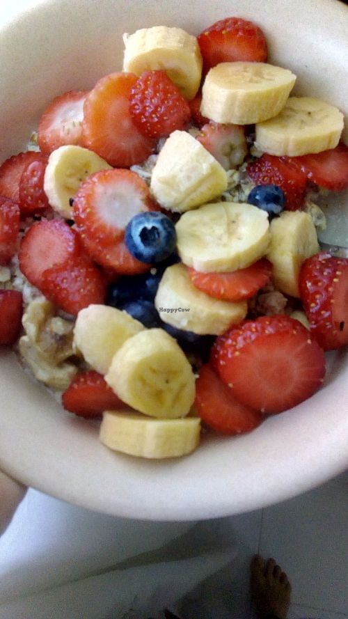 Vegan oatmeal breakfast! at U are Brilliant Homestay in Penang