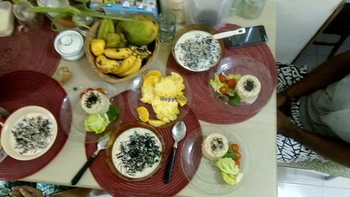 Miso soup and Veggie! at U are Brilliant Homestay in Penang