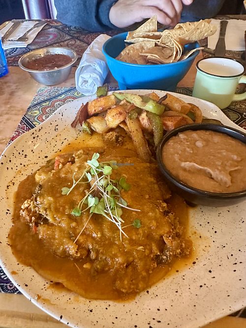 Tofu rancheros. Yum!  at Hugo's Cocina  in San Diego