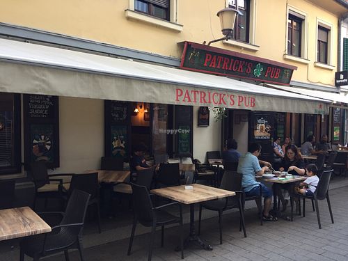 Outside  at Patrick's Pub in Maribor