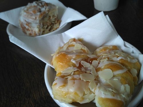 vegan danish at The Longhouse Cafe in Brighton