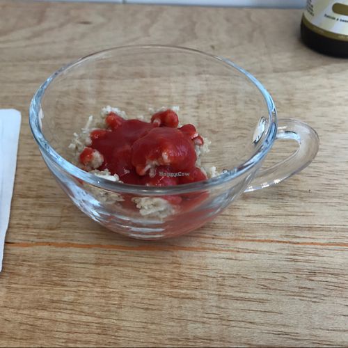 Cocada for dessert at Laut in Sao Paulo