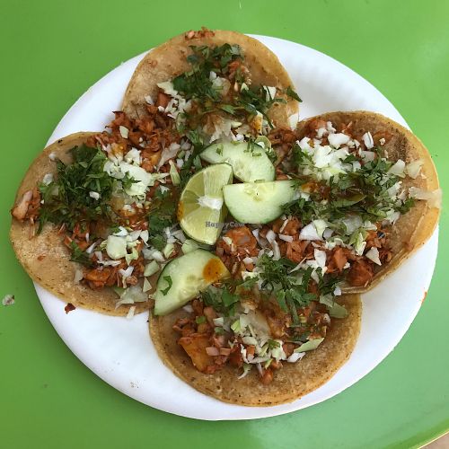 Jackfruit tacos al pastor at La Jacka Mobile - Food Truck in Fresno