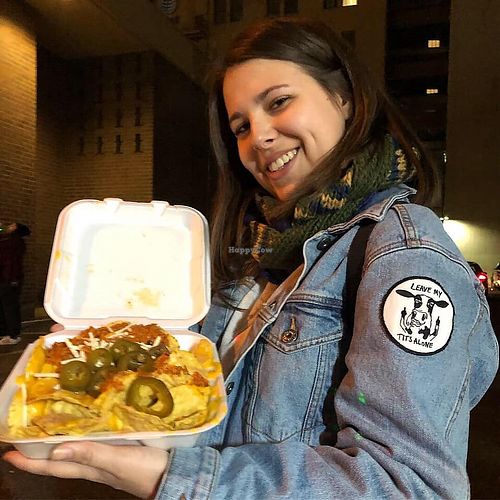 Good food = Happy vegan at La Jacka Mobile - Food Truck in Fresno