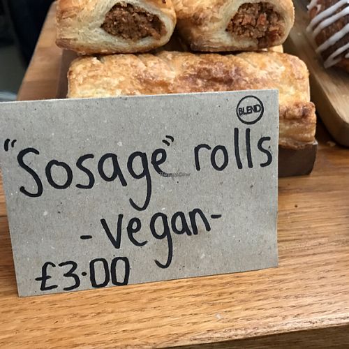 Vegan sausage rolls at Blend in Nottingham