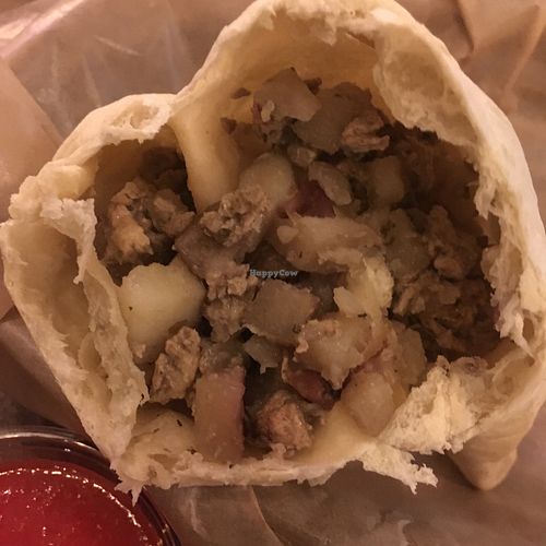 This Empanada was like perfect! at Mi Vegana Madre in Glendale