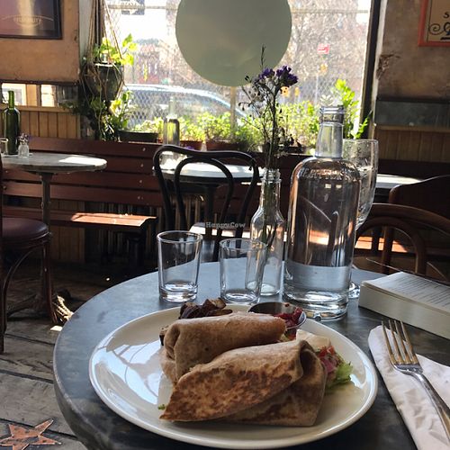 breakfast burrito w/ tofu scramble  at Bar Velo in Brooklyn