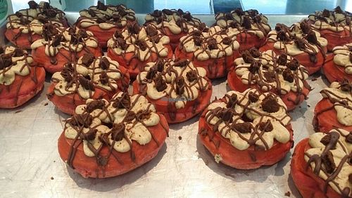 vegan doughnuts 2 at Doughnut Time - Clayfield in Brisbane