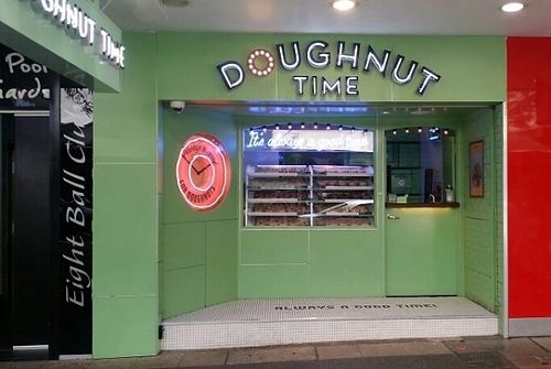 shop front at Doughnut Time - Albert St in Brisbane