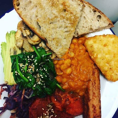 vegan breakfast at Coco's Canteen  in Weston-super-mare
