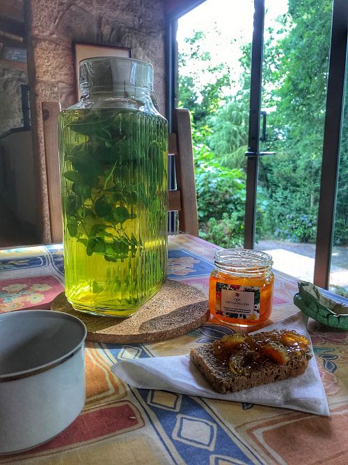 Afternoon tea from the villa at Quinta das Aguias in Paredes De Coura