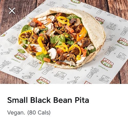Black Bean at Pita Pit in Moncton