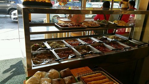 bain marie at Vegetarian Food Ratsamitham Foundation in Chiang Mai