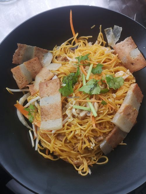 Singapore noodles at Lime in Galway