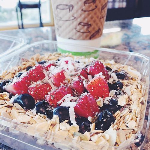 Organic Açaí Bowl at Honey Cup Coffee and Kitchen in Oxnard