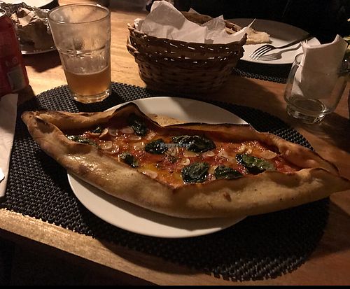 Vegan pide at Sarraceno in Sao Caetano Do Sul