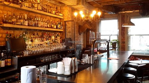 Bar upstairs (Bourbon Bar) at Trof NQ in Manchester