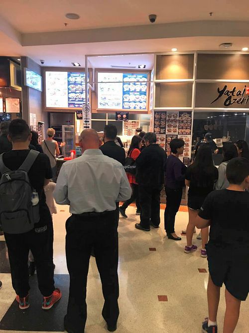 What a long line today... Oh well at least it will be fresh  at Yatai Ozeki in Sydney