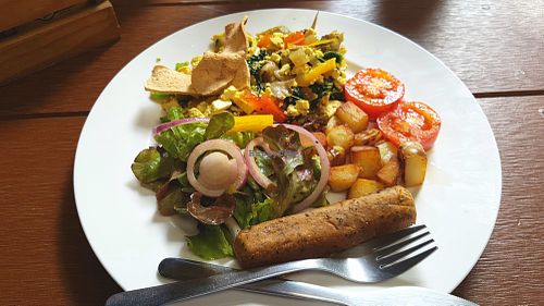 Full vegan breakfast at South Beach Cafe in Koh Tao