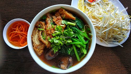 "Shrimp" noodle soup at Bo De Tam Nha Hang Chay in Cabramatta