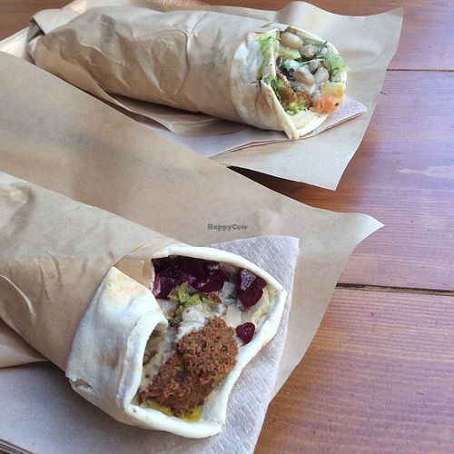 Falafel wraps at The Chickpea in Crete
