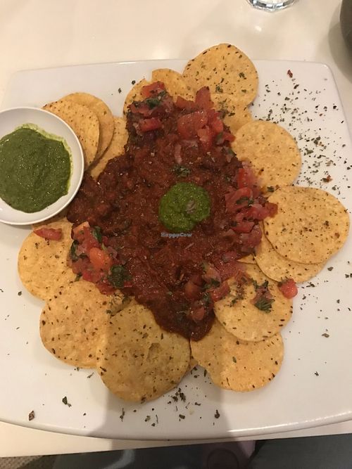 Vegan Nachos at Adagio's Restaurant in Georges Hall