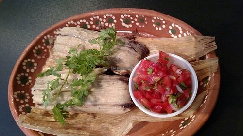 Black Bean Tamales at Frida's Cafe in Hammond