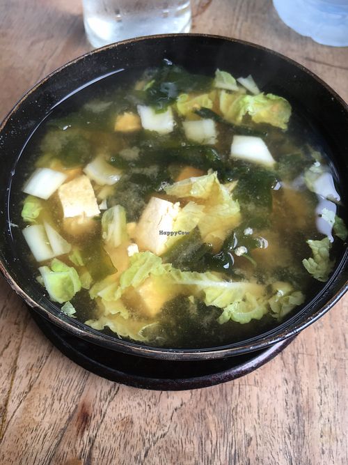Miso soup at Cafe Beras in Ubud