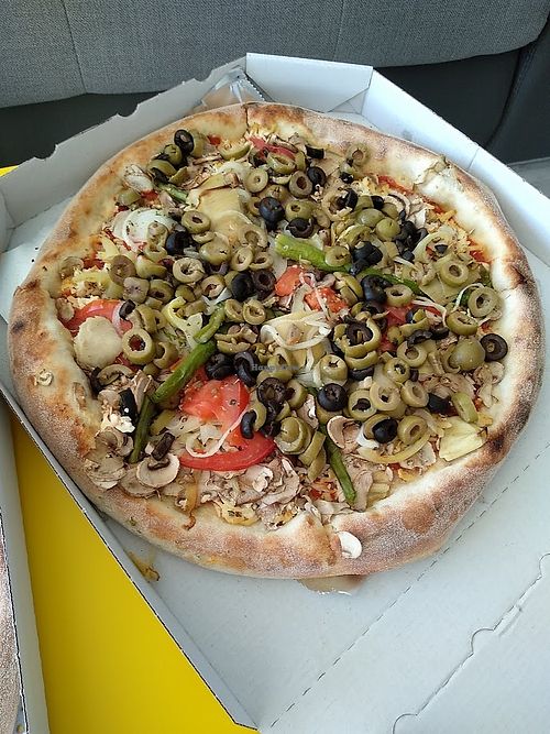 a lot of stuff on pizza at Pizzeria Doomsday in Zagreb