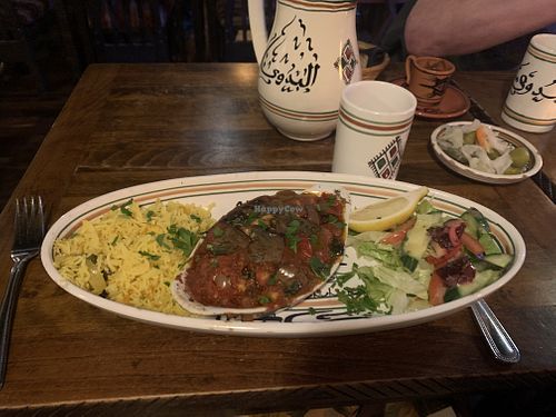 Vegan gf mousaka   at Bedouin in Cambridge