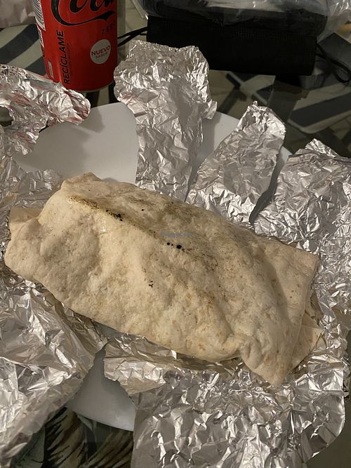 Tofu teriyaki wrap at Roots in Tenerife