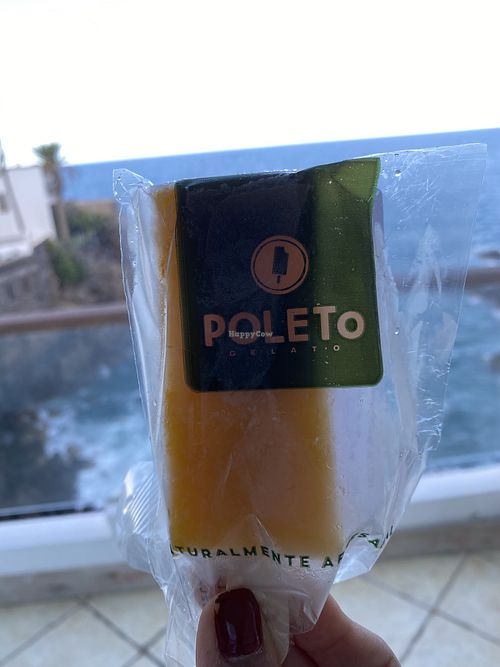 Mango popsicle at Roots in Tenerife