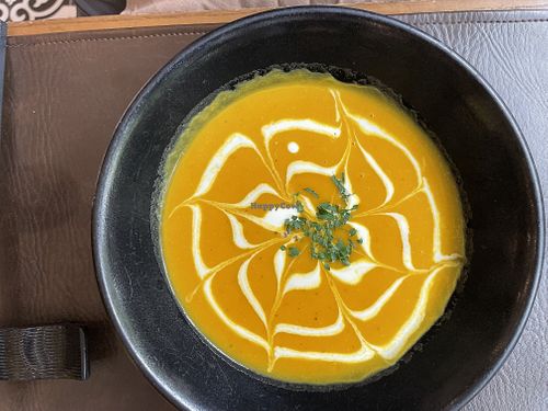Pumpkin soup  at Koto in Hanoi