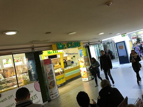 store front inside of train station at Mr. Clou in Gottingen