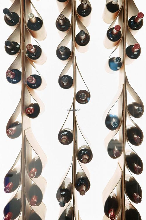 Very cool wine rack at Nota Bene in Toronto