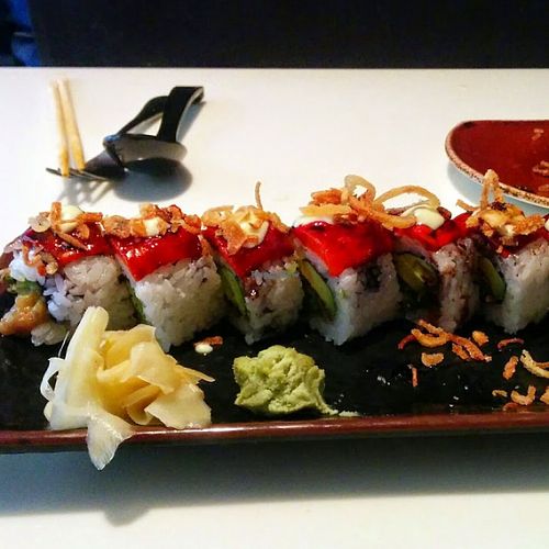 Vegetarian Sushi (no mayo=vegan) at Slurping Turtle in Chicago