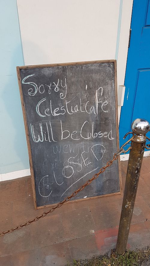 Place looks closed. Has not been open in the last four days. at Celestial Cafe in Fort Kochi